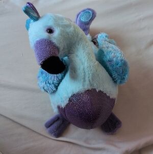 Webkinz Blufadoodle HM453 NO CODE Plush Stuffed Animal Bird Peacock Y2K